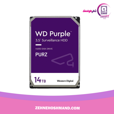 هارد 14 ترابایت وسترن دیجیتال بنفش HDD 14TB WESTERN DIGITAL PURPLE PURZ