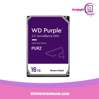 هارد ۱۶ ترابایت وسترن دیجیتال بنفش HDD 16TB WESTERN DIGITAL PURPLE PURZ