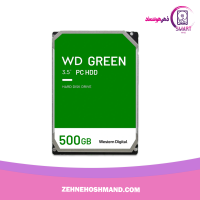 هارد ۵۰۰ گیگابایت وسترن دیجیتال سبز گارانتی ۱۲ الی ۱۸ ماه HDD 500GB WESTERN DIGITAL GREEN