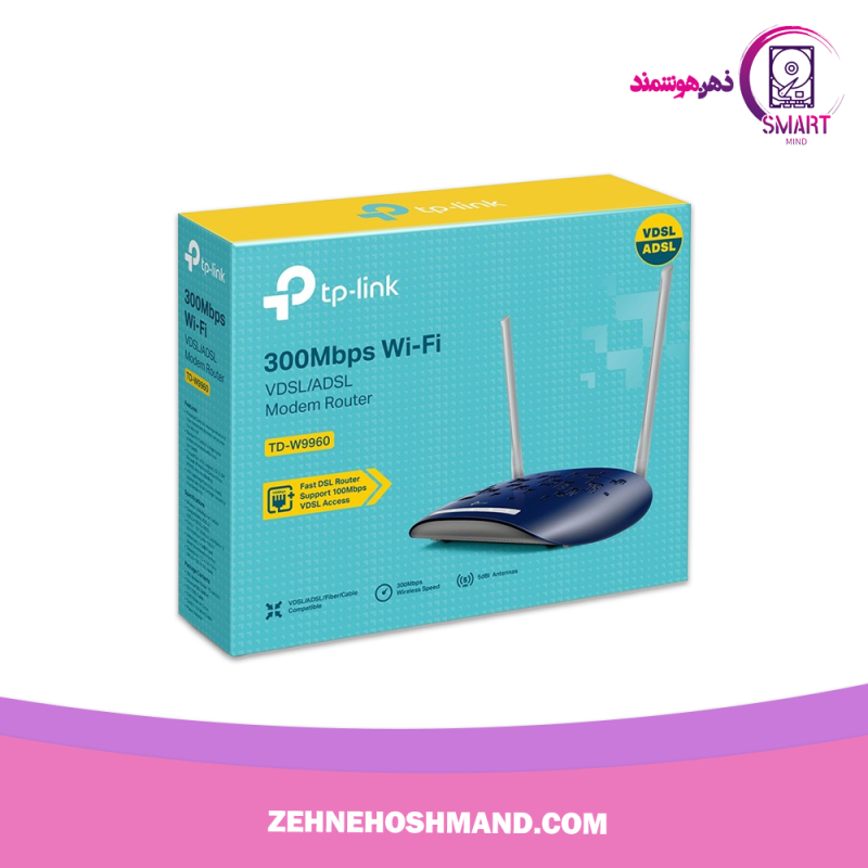 جعبه MODEM Tp-link VDSL/ADSL Router TD-W9960 مودم تی پی لینک خط شهری W9960