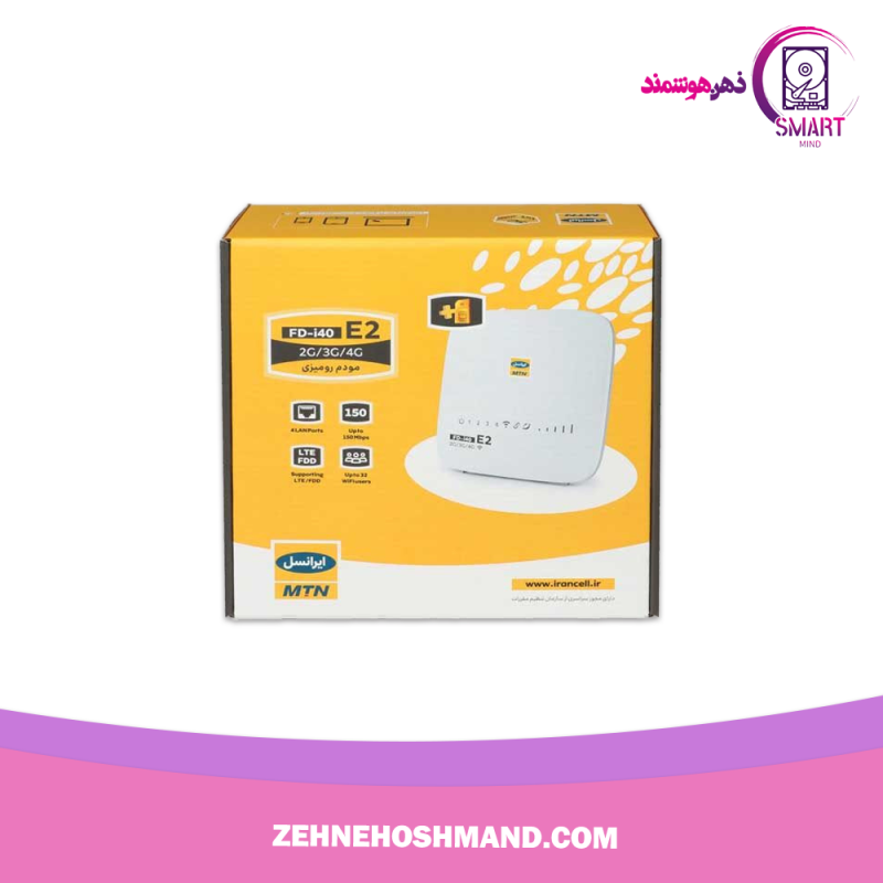 جعبه MODEM Irancell 4G FD-i40 E2 مودم ایرانسل سیمکارتی E2