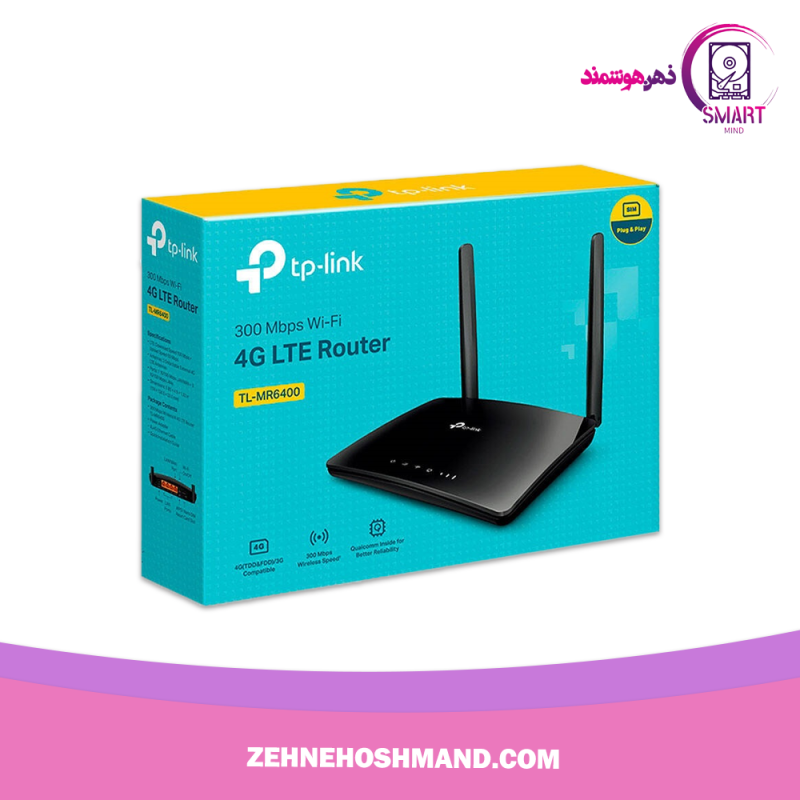 جعبه MODEM Tp-link 4GLTE Router TL-MR6400 مودم تی پی لینک سیمکارتی MR6400