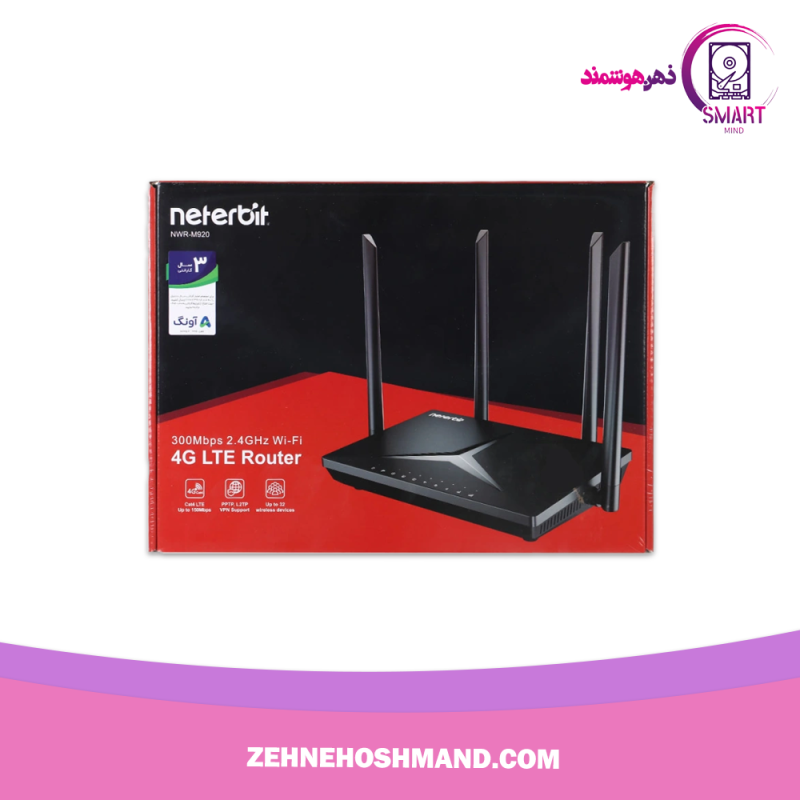 MODEM neterbit 4GLTE Router NWR-M920 مودم نتربیت سیمکارتی M920 جعبه